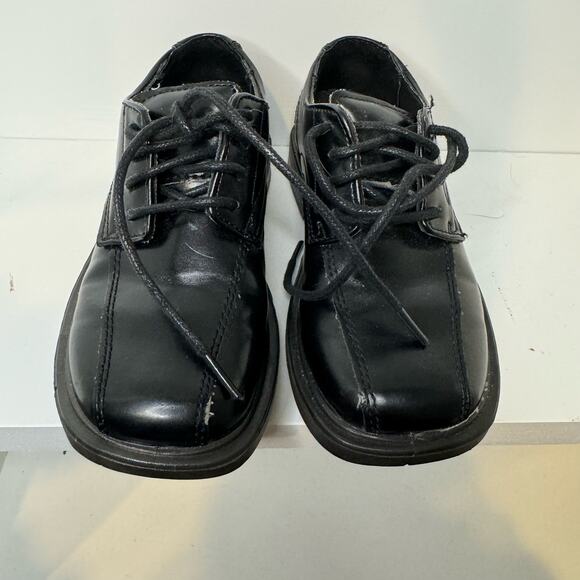 Deer Stags Black Leather Toddler Comfort Dress Shoes size 8.5 - Picture 3 of 7